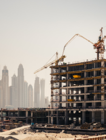 Construction workforce management dashboard illustration